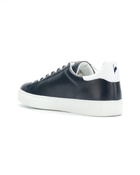 Мужские темно-синие кожаные низкие кеды от Rossignol