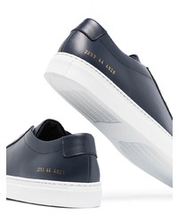 Мужские темно-синие кожаные низкие кеды от Common Projects