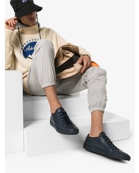 Мужские темно-синие кожаные низкие кеды от Common Projects