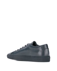 Мужские темно-синие кожаные низкие кеды от Common Projects