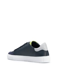 Мужские темно-синие кожаные низкие кеды от Axel Arigato