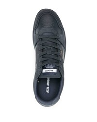 Мужские темно-синие кожаные низкие кеды от Axel Arigato