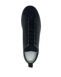 Мужские темно-синие кожаные низкие кеды от PS Paul Smith