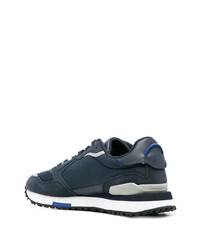 Мужские темно-синие кожаные низкие кеды от Woolrich