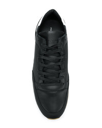 Мужские темно-синие кожаные низкие кеды от Philippe Model