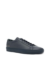 Мужские темно-синие кожаные низкие кеды от Common Projects