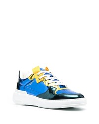 Мужские темно-синие кожаные низкие кеды от Givenchy