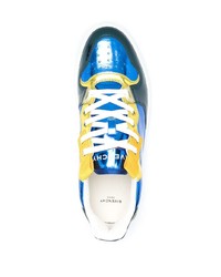 Мужские темно-синие кожаные низкие кеды от Givenchy