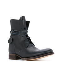 Мужские темно-синие кожаные повседневные ботинки от C Diem