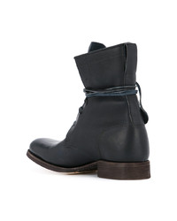 Мужские темно-синие кожаные повседневные ботинки от C Diem