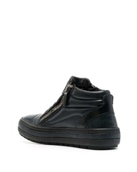 Мужские темно-синие кожаные повседневные ботинки от Baldinini