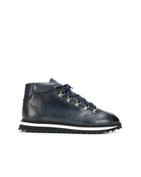 Мужские темно-синие кожаные повседневные ботинки от Doucal's
