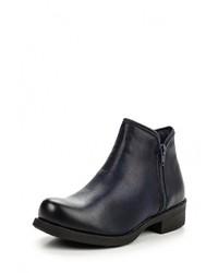 Темно-синие кожаные полусапоги от Fersini