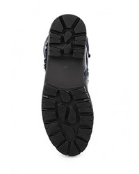 Темно-синие кожаные полусапоги от GLAMforever