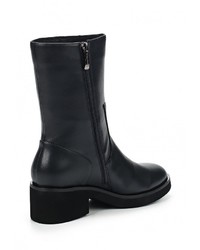 Темно-синие кожаные полусапоги от Mallanee