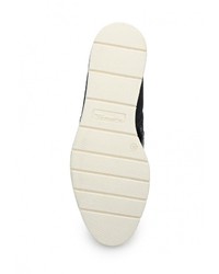 Темно-синие кожаные полусапоги от Tamaris