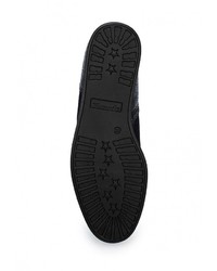 Темно-синие кожаные полусапоги от Tamaris