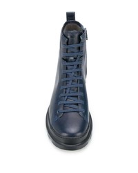 Мужские темно-синие кожаные рабочие ботинки от Camper