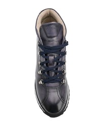 Мужские темно-синие кожаные рабочие ботинки от Doucal's