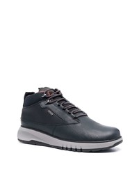 Мужские темно-синие кожаные рабочие ботинки от Geox