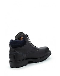 Мужские темно-синие кожаные рабочие ботинки от Wrangler