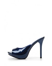 Темно-синие кожаные сабо от Calipso