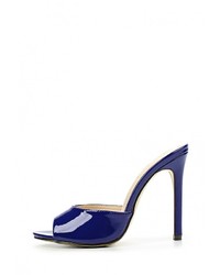 Темно-синие кожаные сабо от Sergio Todzi