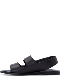 Мужские темно-синие кожаные сандалии от Calvin Klein Collection