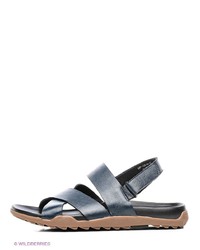 Мужские темно-синие кожаные сандалии от Mario Ponti