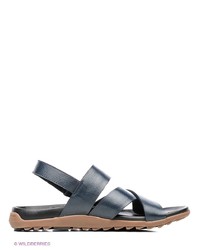 Мужские темно-синие кожаные сандалии от Mario Ponti