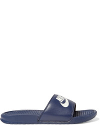 Мужские темно-синие кожаные сандалии от Nike