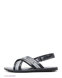 Мужские темно-синие кожаные сандалии от Vitacci