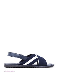 Мужские темно-синие кожаные сандалии от Vitacci