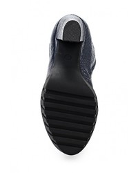 Темно-синие кожаные сапоги от Grand Style