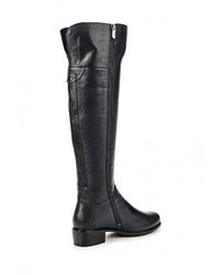 Темно-синие кожаные сапоги от Palazzo D'oro