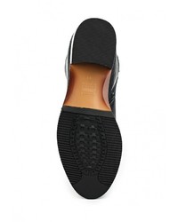 Темно-синие кожаные сапоги от Palazzo D'oro