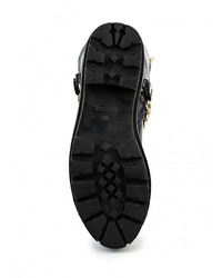 Темно-синие кожаные сапоги от Vitacci