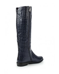 Темно-синие кожаные сапоги от Wilmar