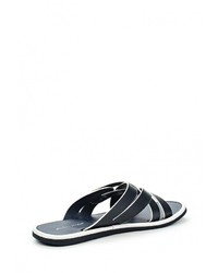 Мужские темно-синие кожаные сланцы от Provocante