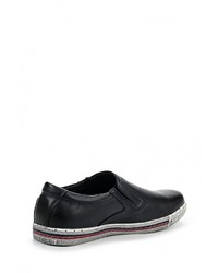 Мужские темно-синие кожаные слипоны от Instreet