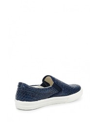 Мужские темно-синие кожаные слипоны от North Star by Bata