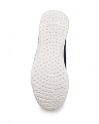 Мужские темно-синие кожаные слипоны от Skechers