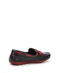 Темно-синие кожаные топсайдеры от Beppi