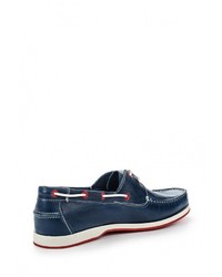 Темно-синие кожаные топсайдеры от Beppi