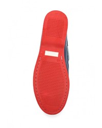 Темно-синие кожаные топсайдеры от Beppi