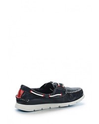 Темно-синие кожаные топсайдеры от Dali