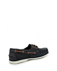 Темно-синие кожаные топсайдеры от Gioseppo