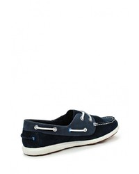 Темно-синие кожаные топсайдеры от Helly Hansen