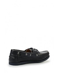 Темно-синие кожаные топсайдеры от Mango Man