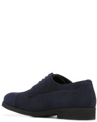 Темно-синие кожаные туфли дерби от Dolce & Gabbana